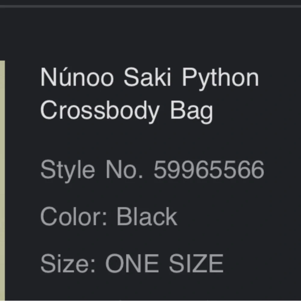 Python Crossbody Bag - Picture 2 of 2